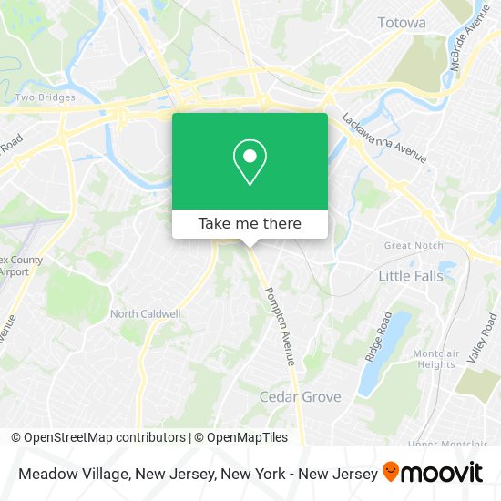 Meadow Village, New Jersey map