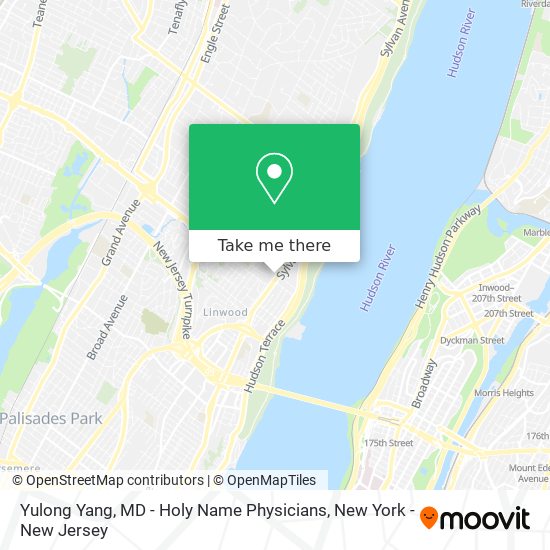 Yulong Yang, MD - Holy Name Physicians map