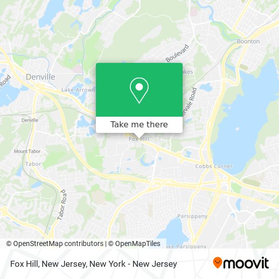 Fox Hill, New Jersey map