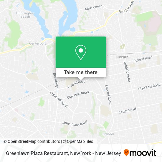Mapa de Greenlawn Plaza Restaurant