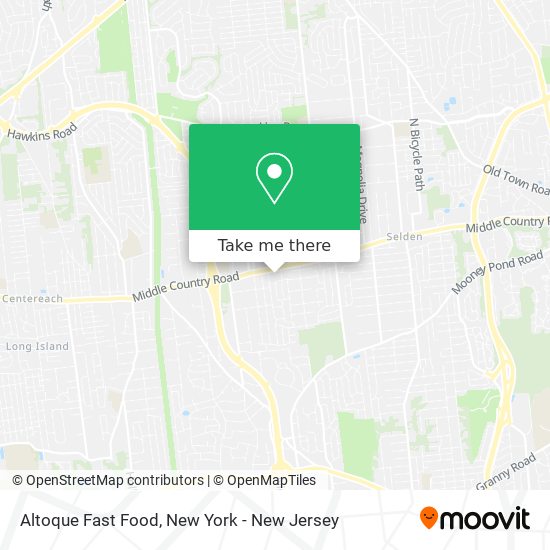 Altoque Fast Food map