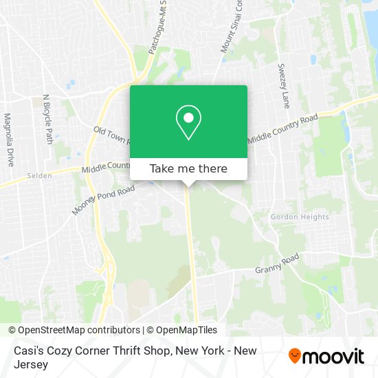 Casi's Cozy Corner Thrift Shop map