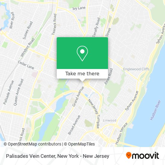 Palisades Vein Center map