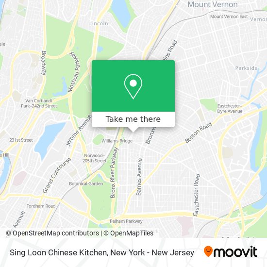 Mapa de Sing Loon Chinese Kitchen