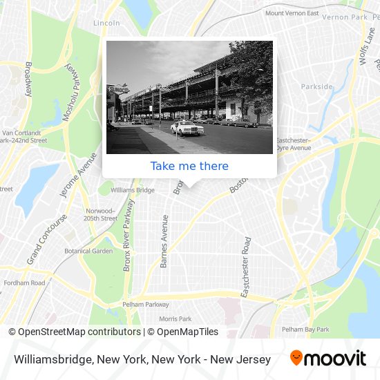 Williamsbridge, New York map