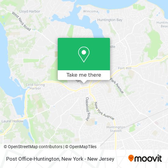 Mapa de Post Office-Huntington