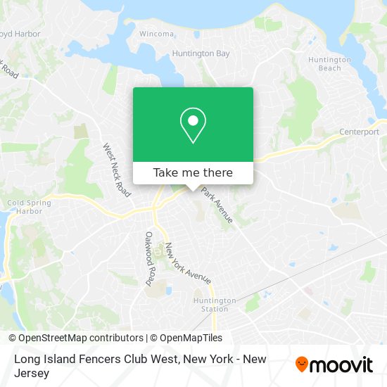Long Island Fencers Club West map