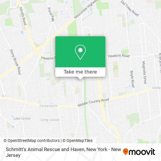 Schmitt's Animal Rescue and Haven map