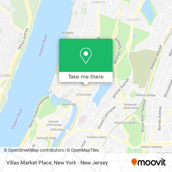 Villas Market Place map