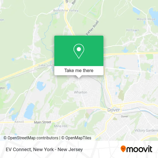 EV Connect map