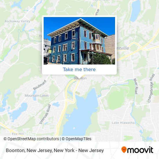 Boonton, New Jersey map