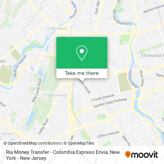 Mapa de Ria Money Transfer - Colombia Expreso Envia