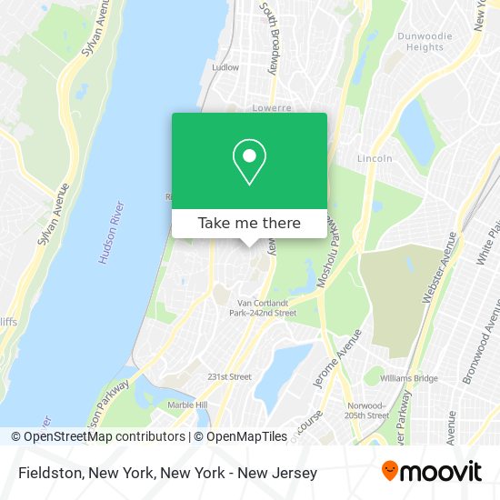 Fieldston, New York map