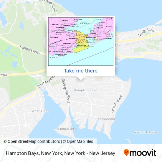 Hampton Bays, New York map
