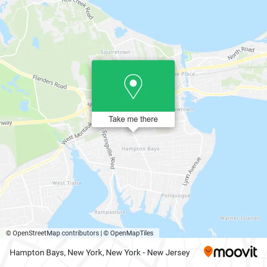 Hampton Bays, New York map
