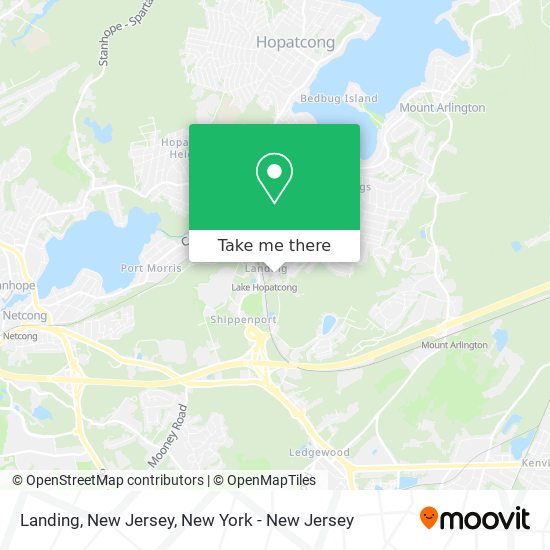 Landing, New Jersey map