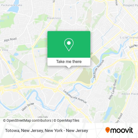 Mapa de Totowa, New Jersey