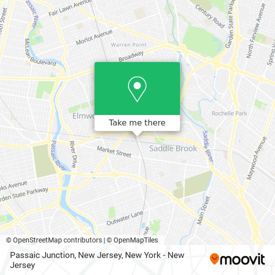 Passaic Junction, New Jersey map