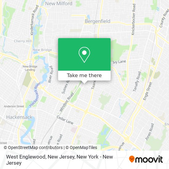 West Englewood, New Jersey map
