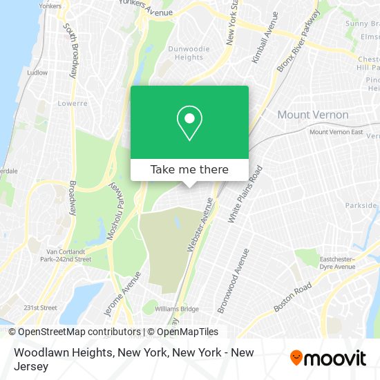 Mapa de Woodlawn Heights, New York