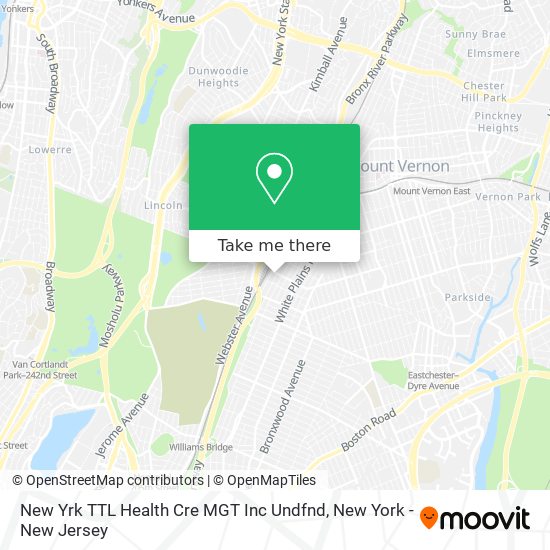 New Yrk TTL Health Cre MGT Inc Undfnd map