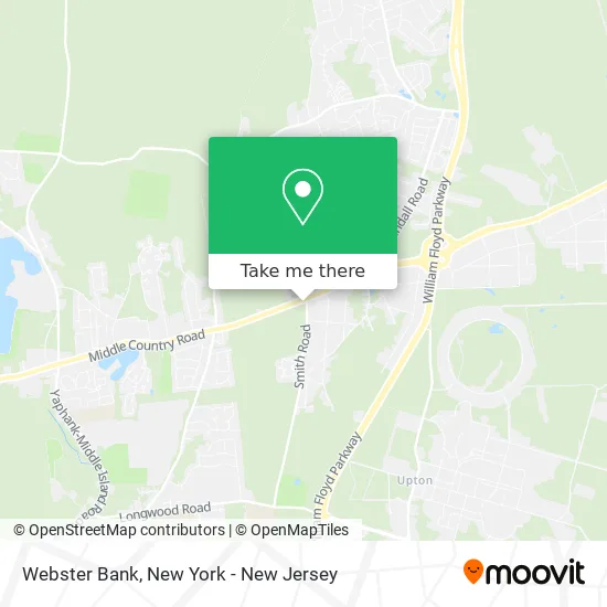 Webster Bank map