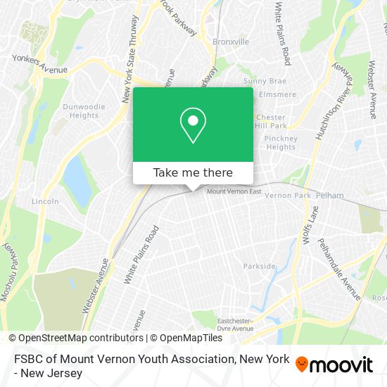 FSBC of Mount Vernon Youth Association map