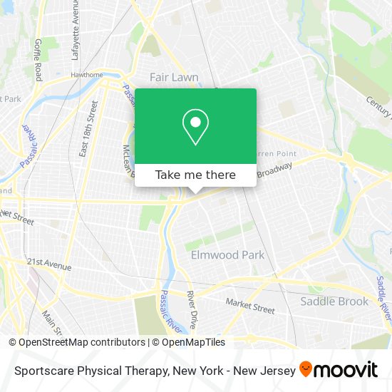 Mapa de Sportscare Physical Therapy