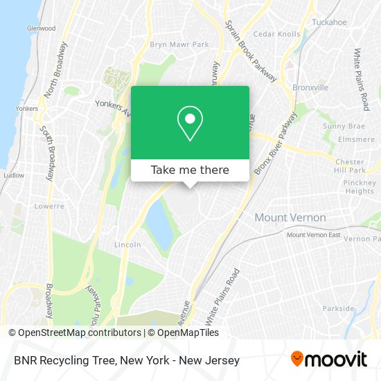 Mapa de BNR Recycling Tree