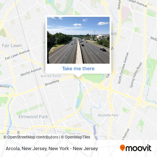 Mapa de Arcola, New Jersey