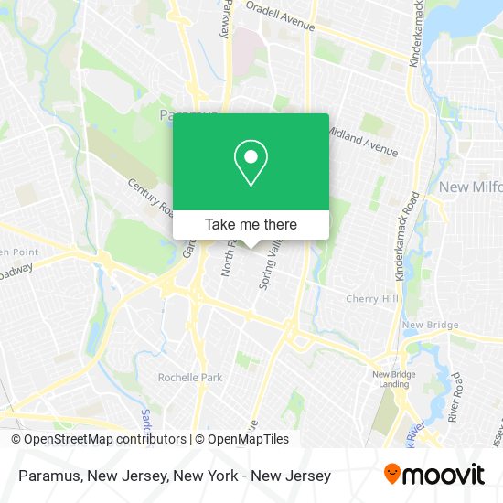 Mapa de Paramus, New Jersey