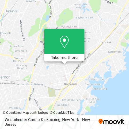 Westchester Cardio Kickboxing map
