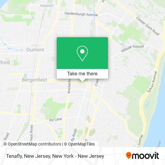 Tenafly, New Jersey map