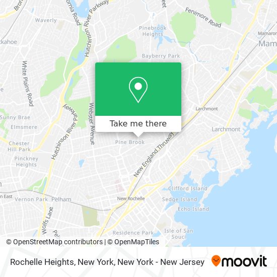 Rochelle Heights, New York map