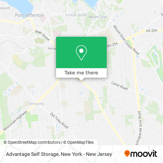 Advantage Self Storage map