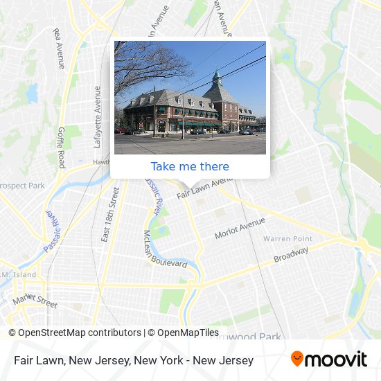 Mapa de Fair Lawn, New Jersey