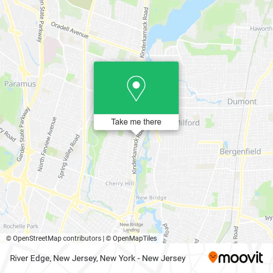 River Edge, New Jersey map