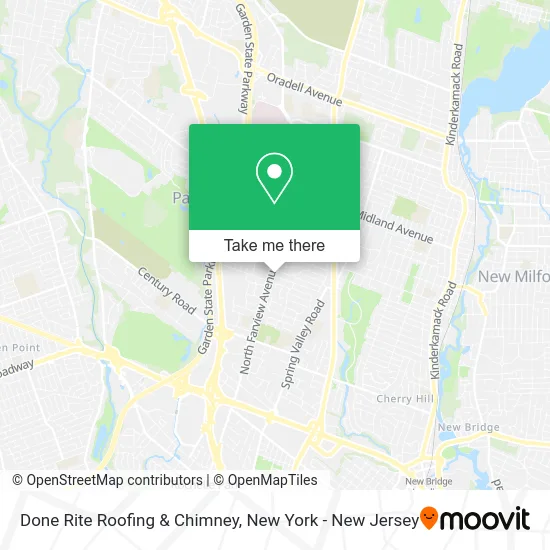 Done Rite Roofing & Chimney map