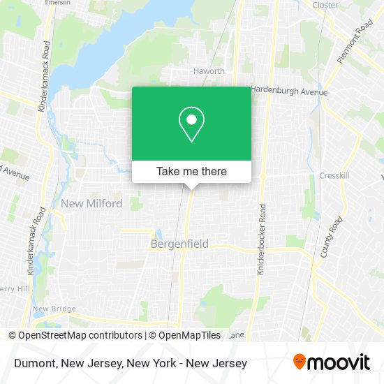 Dumont, New Jersey map