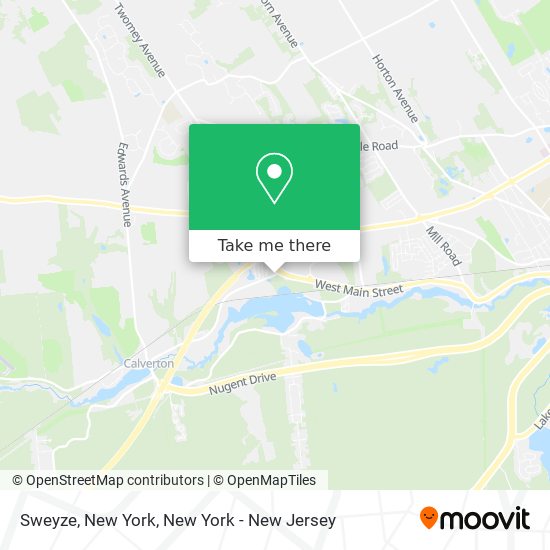 Sweyze, New York map
