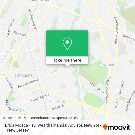 Mapa de Erica Mosca - TD Wealth Financial Advisor