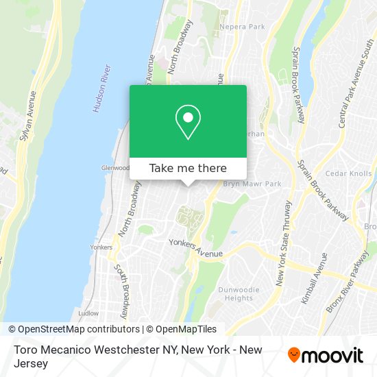 Toro Mecanico Westchester NY map