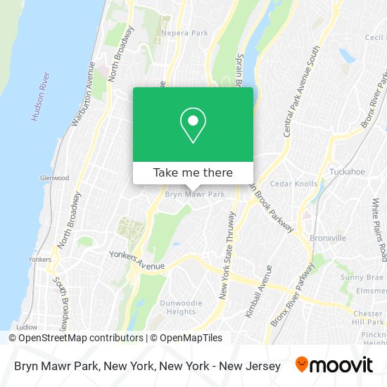 Bryn Mawr Park, New York map