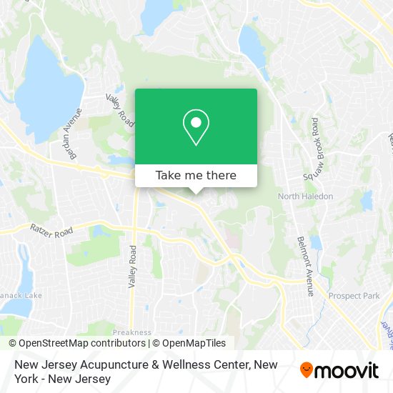 Mapa de New Jersey Acupuncture & Wellness Center