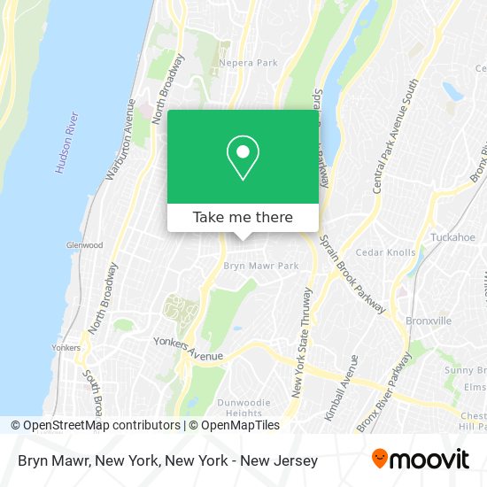 Bryn Mawr, New York map