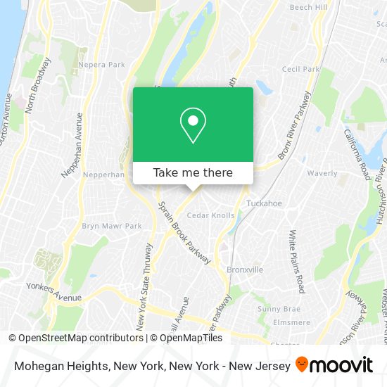 Mohegan Heights, New York map