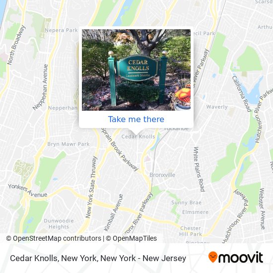 Cedar Knolls, New York map
