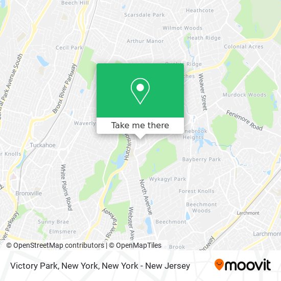 Victory Park, New York map