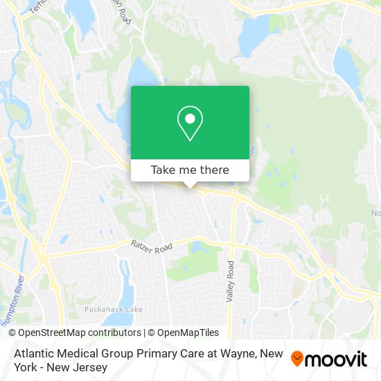 Mapa de Atlantic Medical Group Primary Care at Wayne