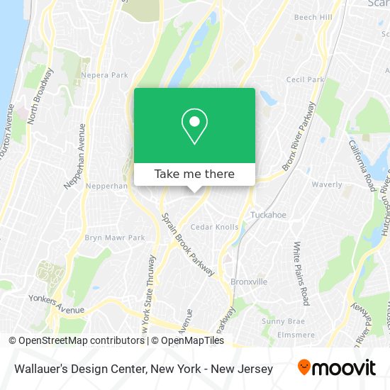 Wallauer's Design Center map